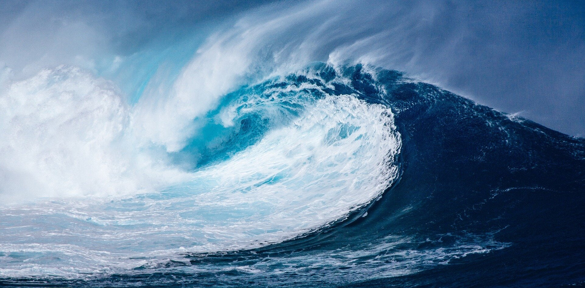 Nautical wave hero background